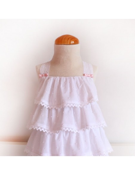 Baby dress with sleeves.