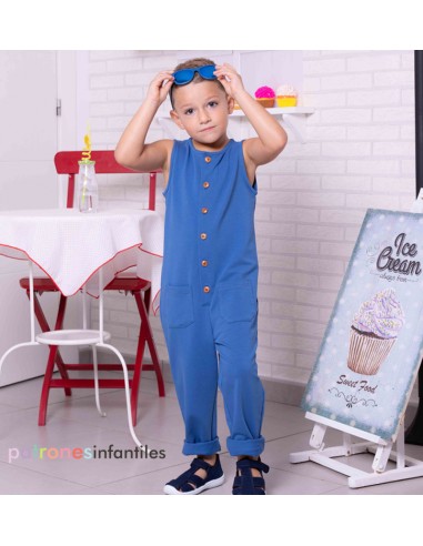 Blue dungarees for boy